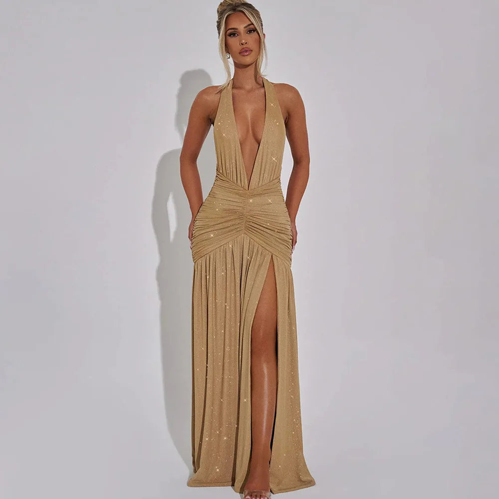 שמלה מקסי דגם פלרינה