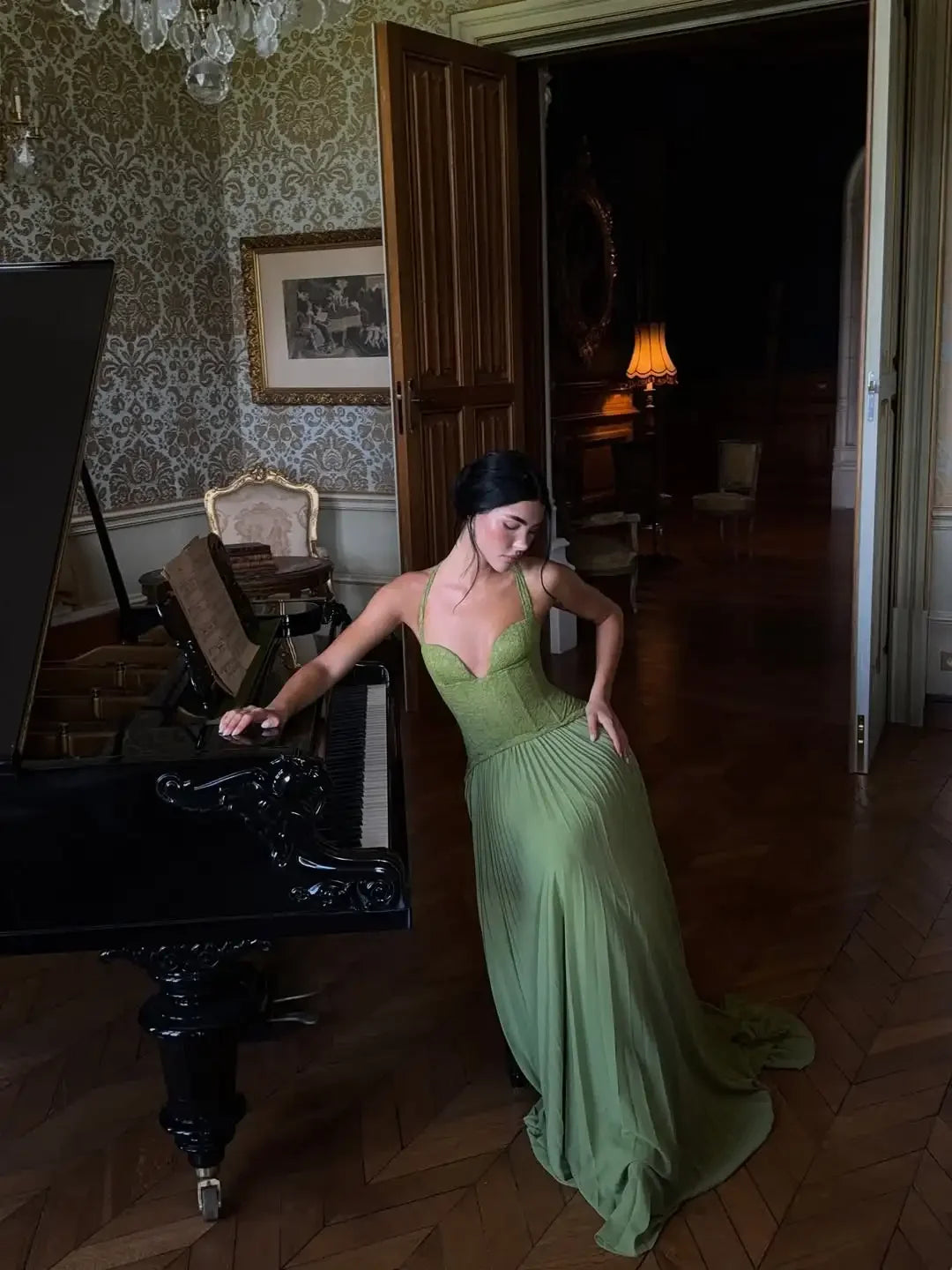 שמלה מקסי דגם בלנקה