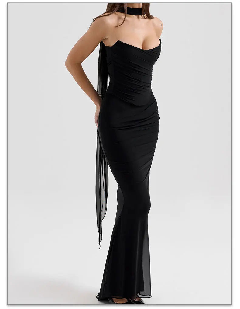 שמלת מקסי דגם פריס