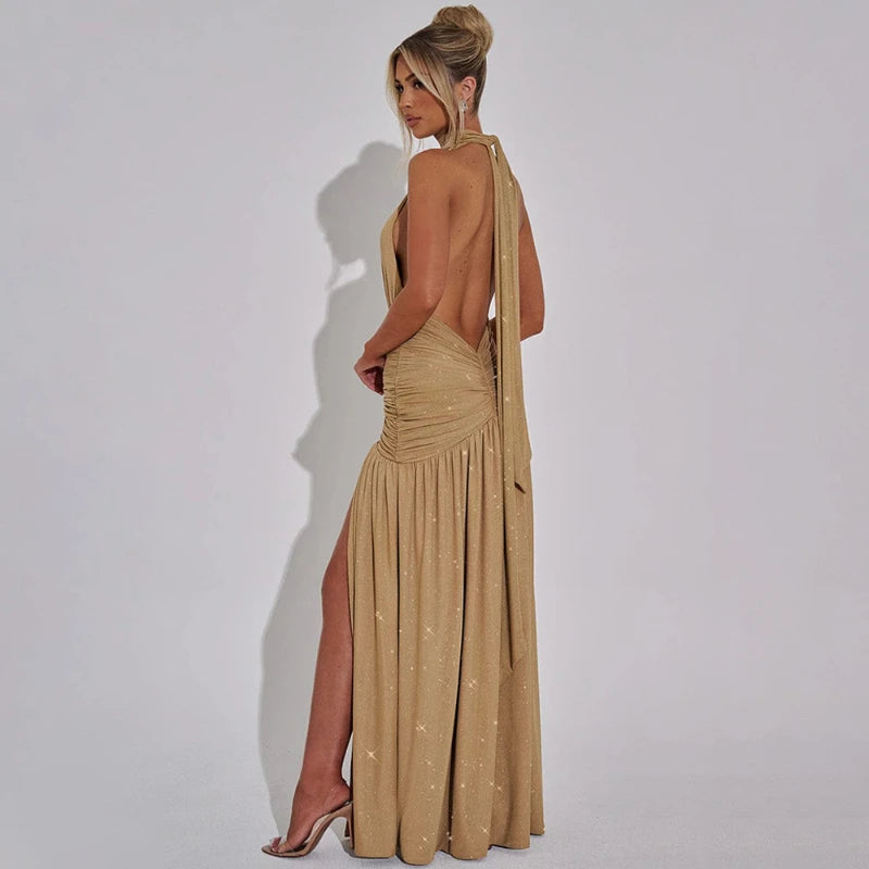 שמלה מקסי דגם פלרינה