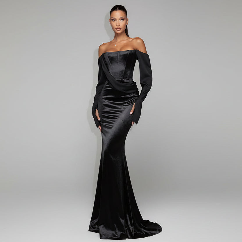 שמלת מקסי דגם מוניק