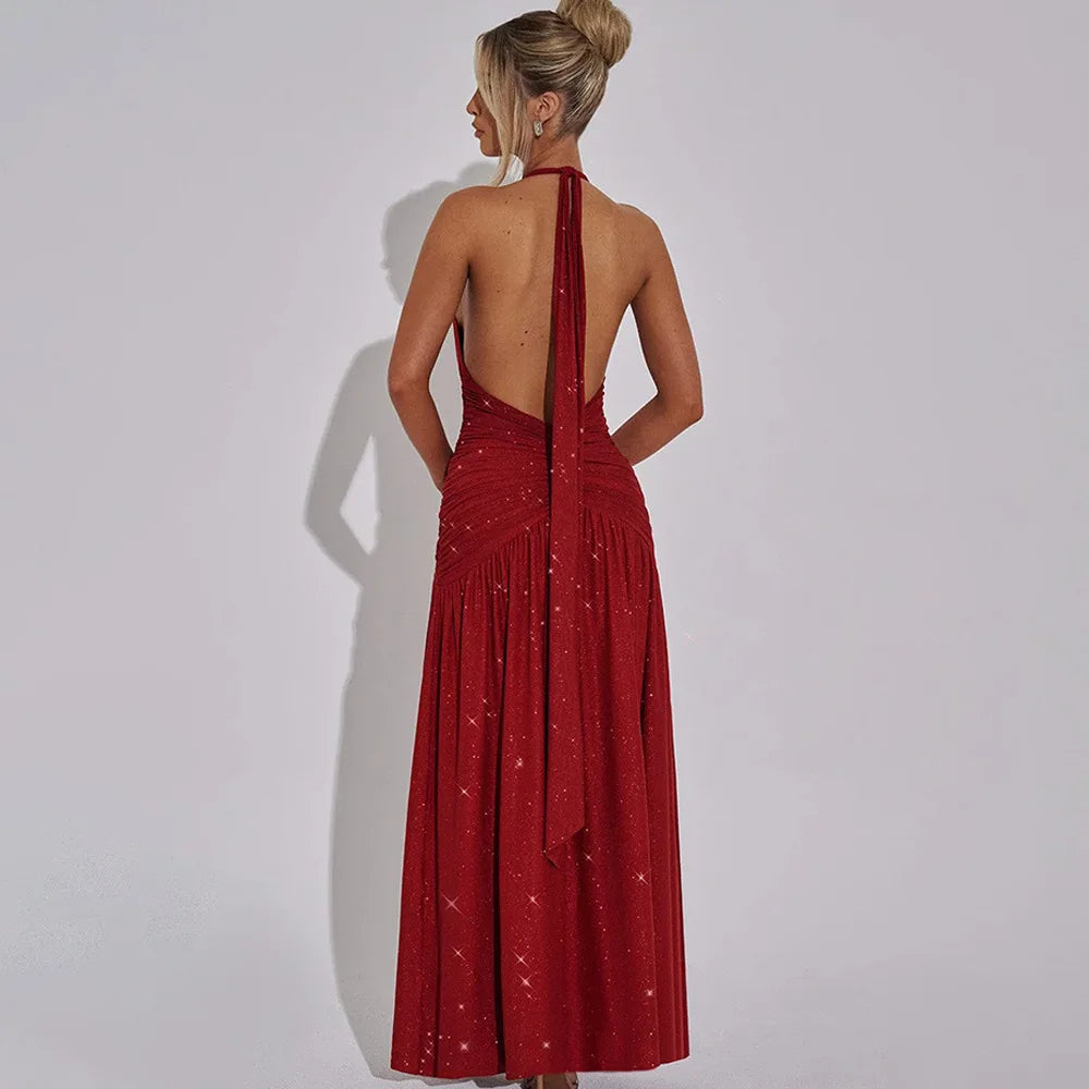 שמלה מקסי דגם פלרינה