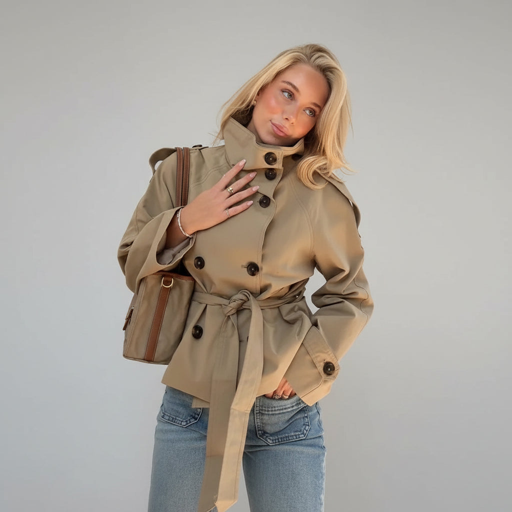 מעיל טרנץ' דגם קלרין