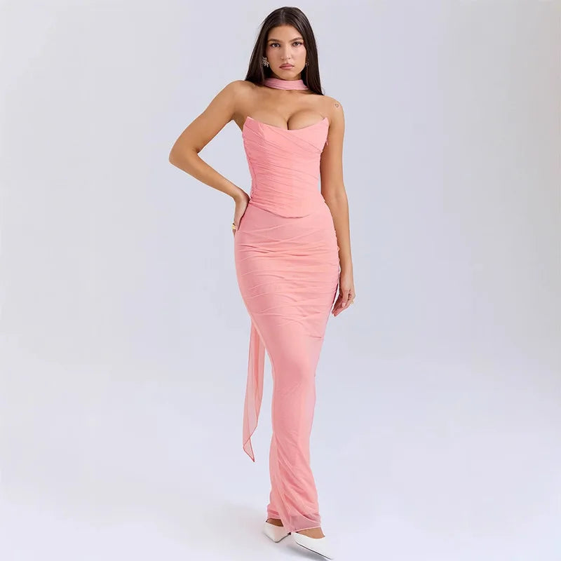 שמלת מקסי דגם פריס