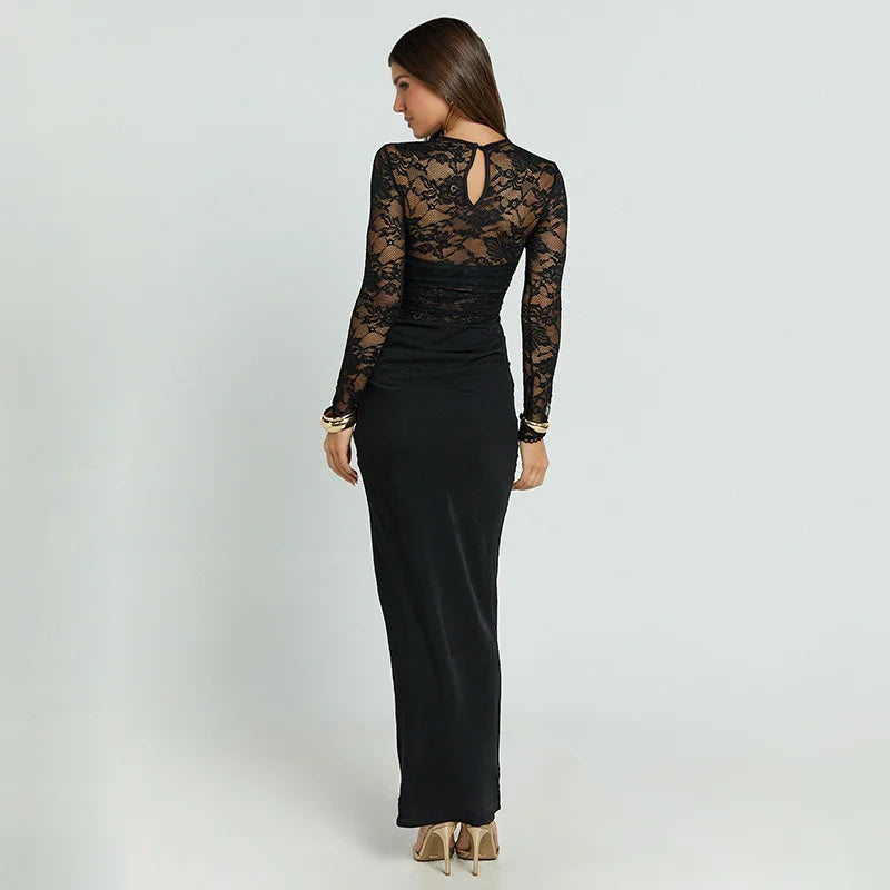 שמלת מקסי דגם לירי