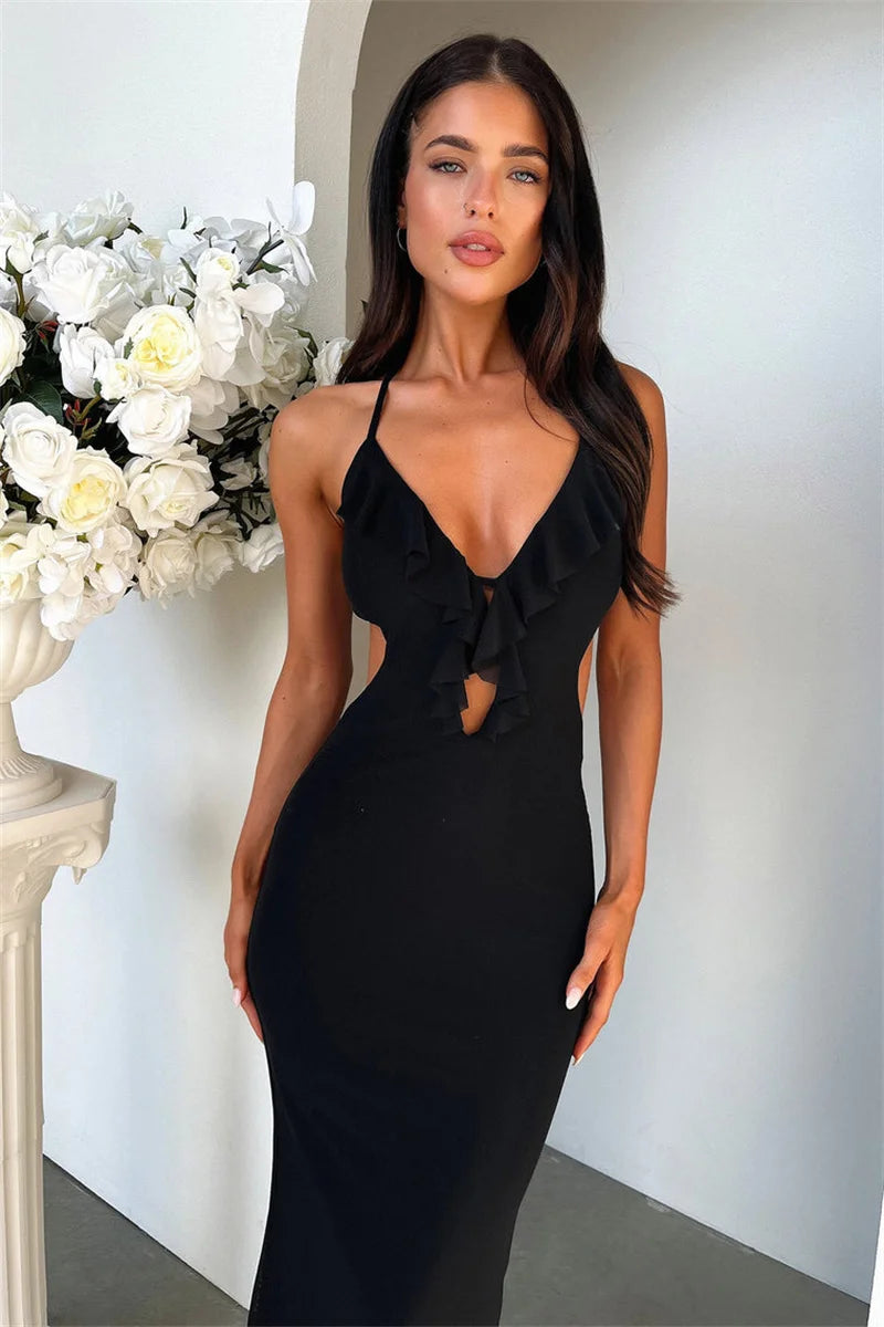 שמלת מקסי דגם אודליין