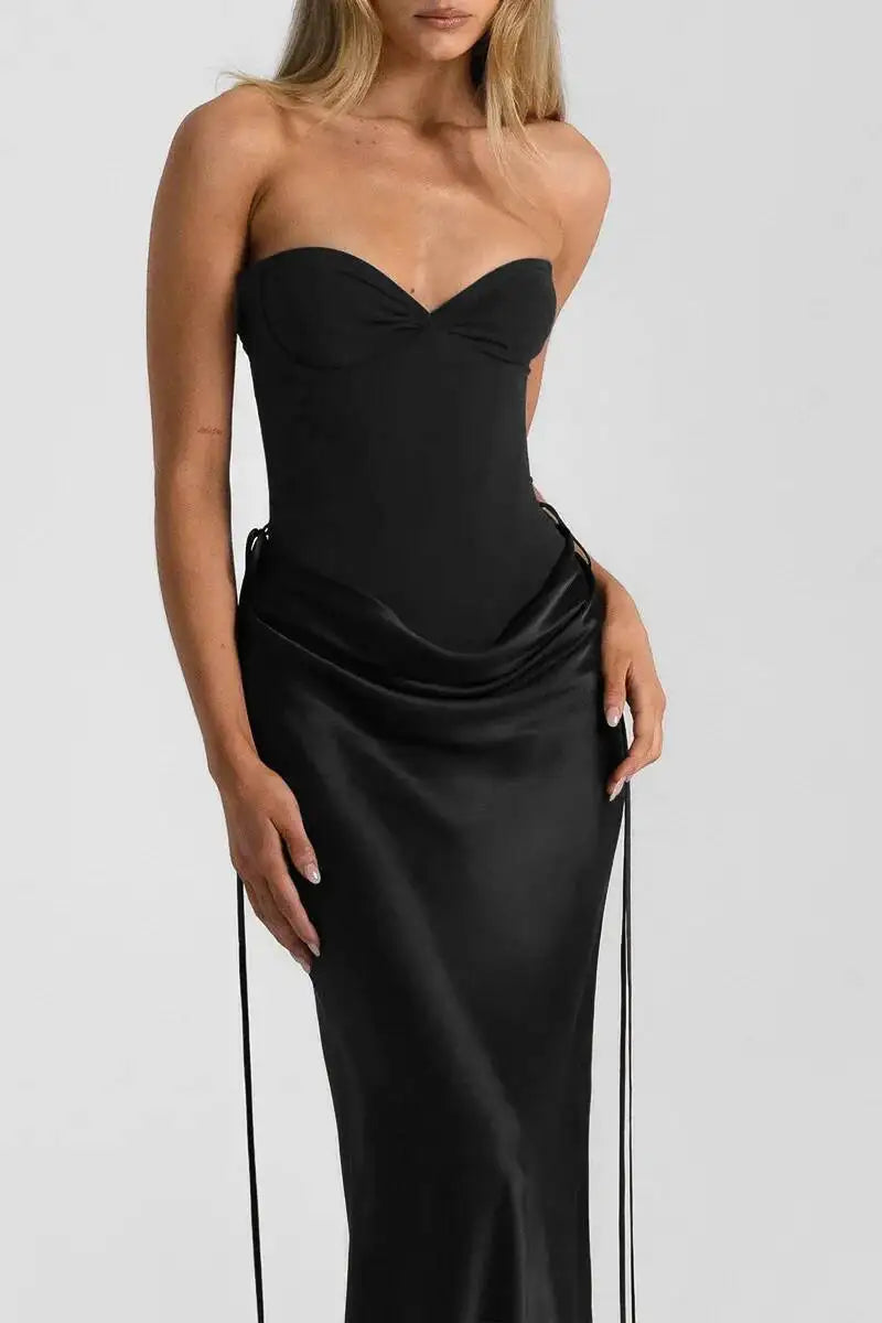 שמלת מקסי דגם ברנדי