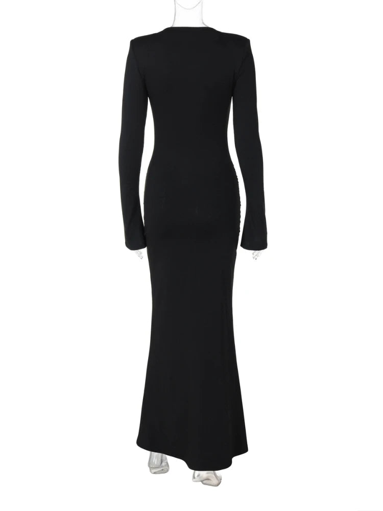 שמלה צנועה מקסי דגם יפעת