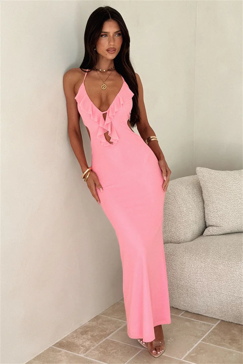 שמלת מקסי דגם אודליין