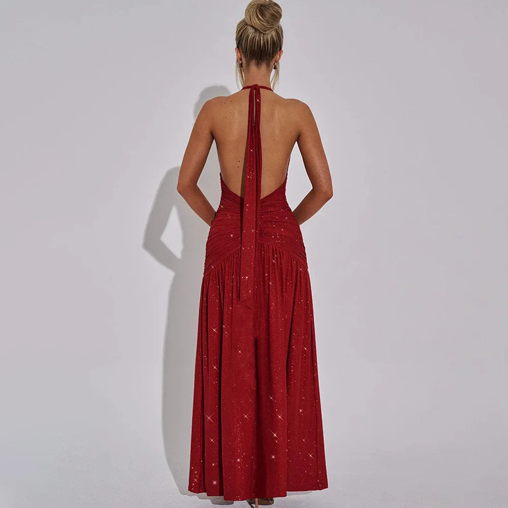 שמלה מקסי דגם פלרינה