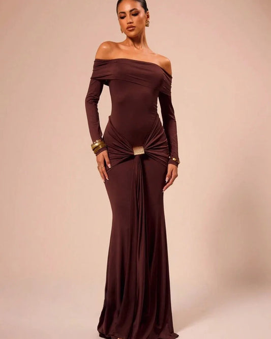 שמלה מקסי דגם לינדזי