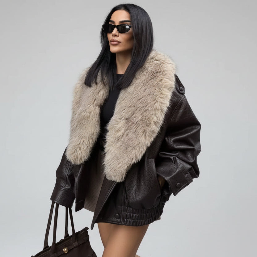 ג'קט פרווה דגם קלריס