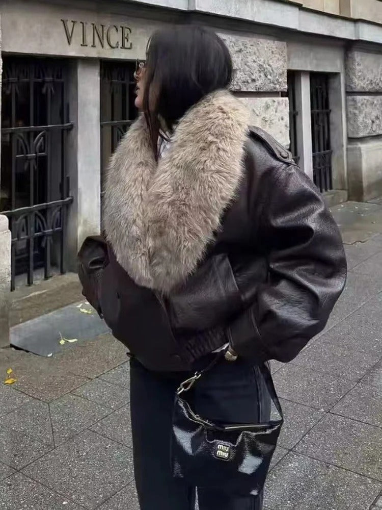 ג'קט פרווה דגם קלריס